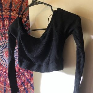 Off the shoulder crop top NWOT